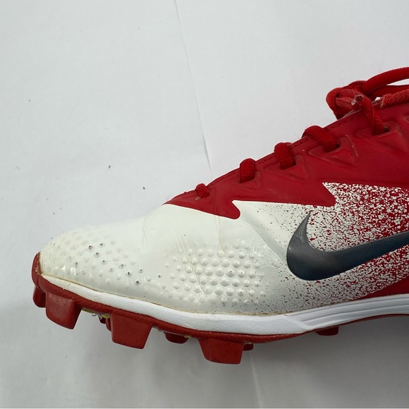 Nike Vapor # 852688-812 Baseball Cleats Red & White Men’s Size:7 - Picture 10 of 16